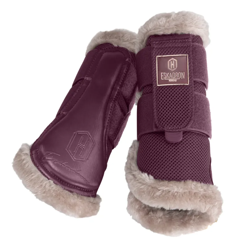 Eskadron Mesh Faux Fur Tendon Boots Heritage AW23 - Cassis